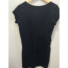 ASOS Black Ruched Maternity Midi Dress Size US 8 UK 12 EU 40