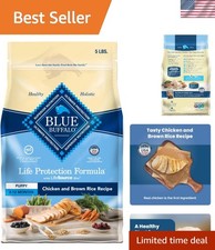 BLUE Life Protection Formula Puppy Dry Dog Food, Chicken & Brown Rice, 5-lb Bag 5.32 per pound