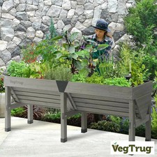 VegTrug Classic Raised Bed 1.8m - Grey Cedar Planter