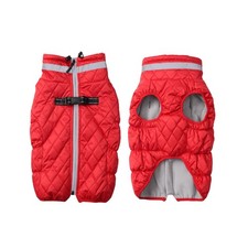 Dog Fleece Coat with D Ring Warm Coats Jackets Dogs Puppy Snowsuit ... Fast Ship
