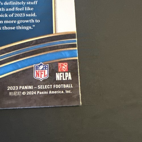 2023 Select #NMB-BYO Bryce Young Numbers Rookie Card (RC) Base Panthers - Picture 4 of 10