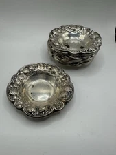 Vintage ~ Strawberry by Mauser Sterling Silver Salt Dip #360~ 2.75" x 1/2" X1