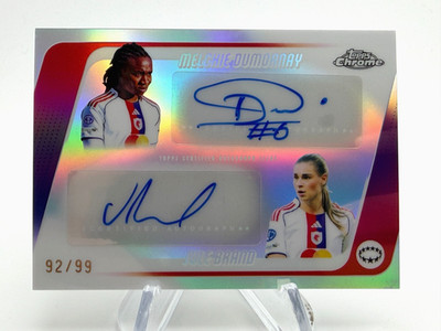 2025-26 Topps Chrome UEFA Women s MELCHIE DUMORNAY JULIE BRAND Dual Auto /99
