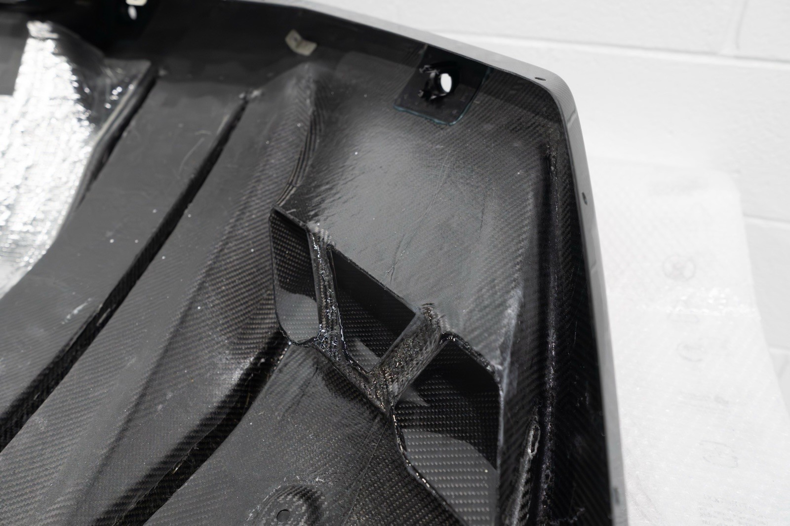 OEM GENUINE LAMBORGHINI AVENTADOR SVJ CARBON FIBRE FIBER REAR DIFFUSER 