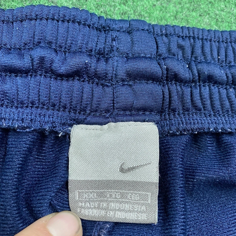 Винтажные мужские спортивные штаны Nike 2XL темно-синие с вышивкой Swoosh Y2K мешковатые низы - Изображение 4 из 4