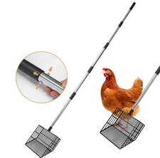 Cat Litter Scoop, Long Handle Detachable Metal Scooper with Deep Sifting Shov...