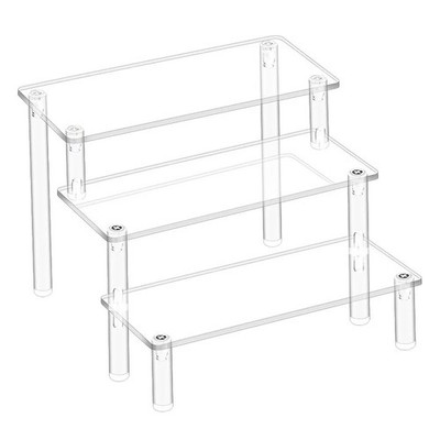 Acryl Display Ständer 1-4 Ebenen Transparent Regal Cupcake Parfüm Aufbewahrung