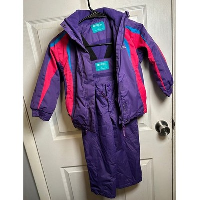 Mountain Warehouse Snow Suit Purple  Ski Snowboard Jacket Pants Girls 3-4