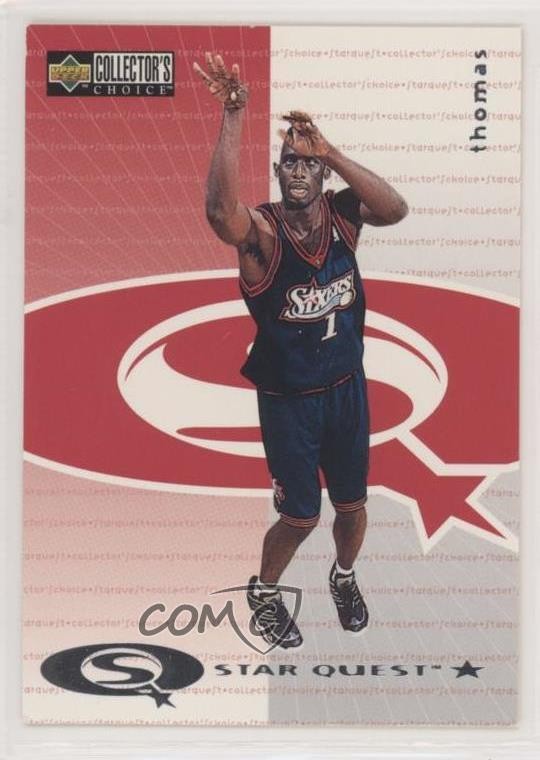 1997-98 Upper Deck Collector's Choice Star Quest Tim Thomas #SQ98 Rookie RC 0ex2