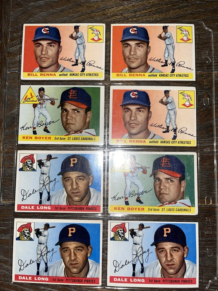 Lote de tarjetas de béisbol 1954 Topps. Foto 3 de 4