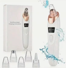 Vacuum Blackhead Remover Facial Skin Pore Acne Pimple 5 Sucker Cleaner Machine