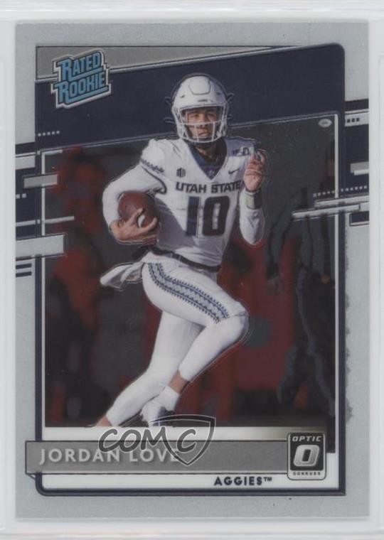 2020 Chronicles Draft Picks Donruss Optic Rated Rookies Jordan Love #7 RC 14md