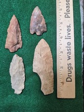 Lot Of 4 Authentic Native American Indian Arr...