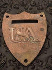 Rare 1861 CIVIL WAR USA Saddle Tag ILL FATED ALLEGHENY ARSENAL MUNITIONS DEPOT