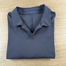 Lululemon Capacity Polo Golf Shirt Short Sleeve Men  s Large L Black Performance