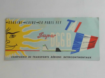 TAI TRANSPORTS AERIENS INTERCONTINENTAUX SUPER DC-6B CUTAWAY VIEW