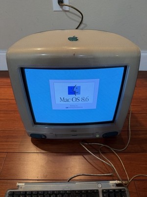Apple iMac G3 ブルー Vintage Working 1998 iMac G3 Teal Blue Mac OS W/ Keyboard & Mouse