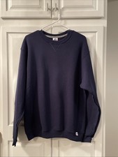 Mens Pullover Sweatshirt Dark Blue Sz Med 38/40 NWT