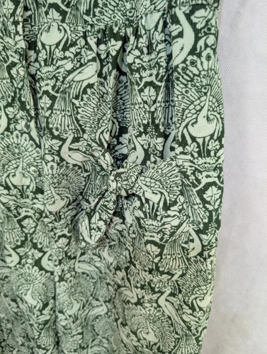 Joanie Laura Ashley Ladies Dungarees Size 12 Green Peacock Corduroy Chintz - Picture 3 of 8
