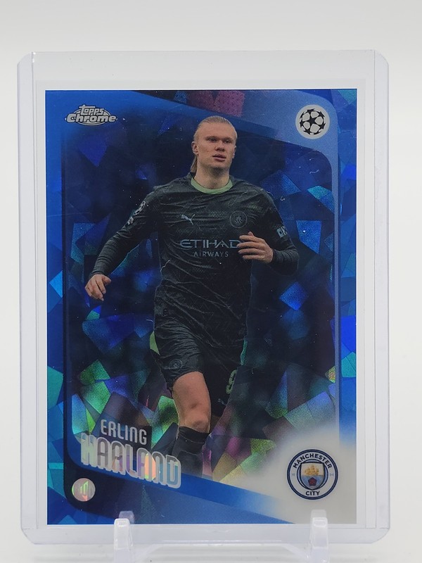 ERLING HAALAND 2025-26 TOPPS CHROME UCL SAPPHIRE EDITION REFRACTOR Q4736