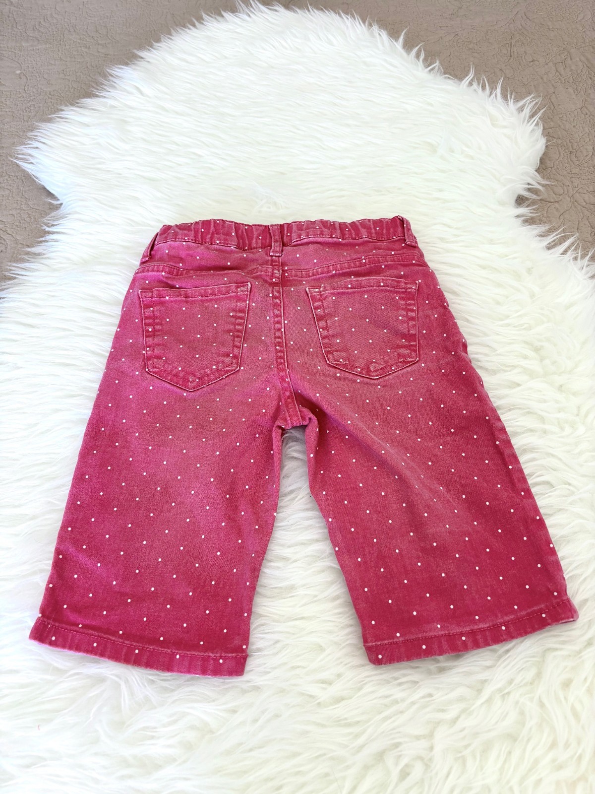 BUNDLE OF 3:Place Girls' Pink Polka Dot Shorts, Cherokee floral shorts, blouse image 3