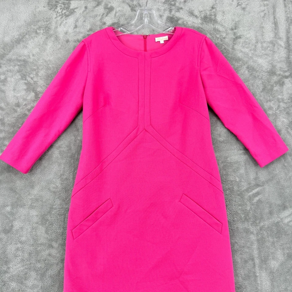 Shoshanna Dress Womens 4 Sheath Career Classic Stretch Minimalist Lined Pink - Image 3 of 4