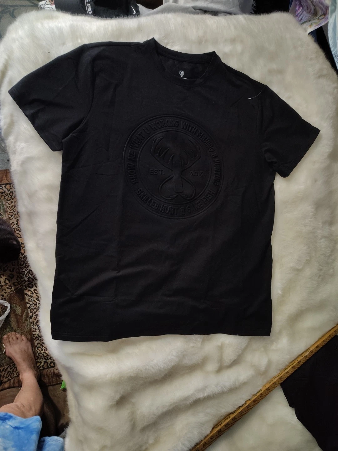 Show Me What Your Working With 3XL Black T-Shirt Skilled Hunt & Game Fish Shirt