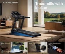 Silent, High-Grade Home Folding Incline Treadmill with Pulse Sensors