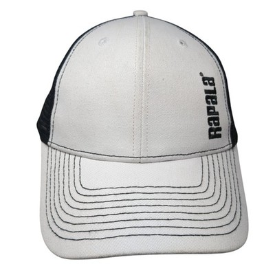 Rapala Snapback Trucker Hat White One Size Mesh Back Colorblock Outdoor