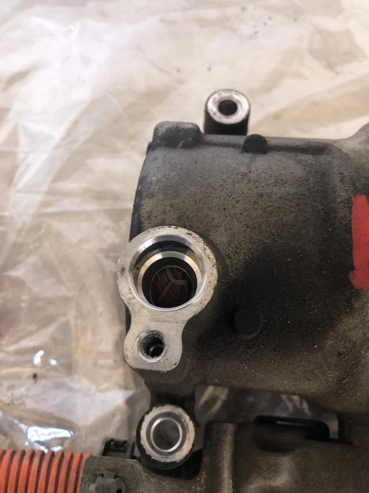 Toyota Prius 2008 conjunto de bomba de compresor de aire acondicionado con manguera 1,5 litros 4 cilindros Foto 4 de 4