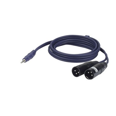 DAP-Audio Jack Mini Stereo zu 2 x XLR Männlich 6m