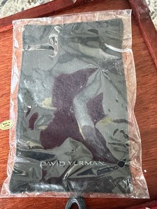 🌸DAVID YURMAN Black/White 5 1/2 X 4” Jewelry Polishing Cloth NEW🌸