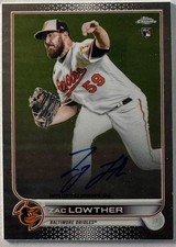 2022 Topps Chrome - Rookie Autographs Zac Lowther #RA-ZL (AU, RC)
