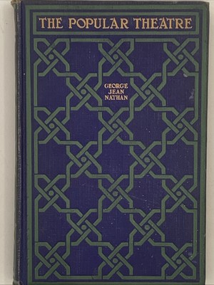 The Popular Theatre by George Jean Nathan, Hardcover 1918, B144