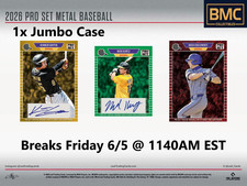 Coy James 2026 Leaf Pro Set Metal Baseball Jumbo 1x Case Break #4