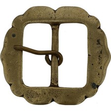 Trinity Brass Hippie Minimalist Boho Traditional Utility Vtg 1970s Belt Buckle
