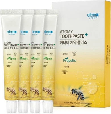 ATOMY Toothpaste Plus 50g x 4EA Propolis Toothpaste K-Beauty