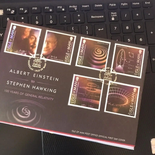 GB Isle of Man 2016 ALBERT EINSTEIN TO STEPHEN HAWKING First Day Cover FDC U/A