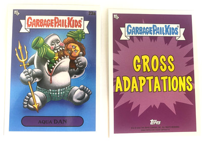 2022 TOPPS GARBAGE PAIL KIDS BOOK WORMS AQUA DAN GROSS ADAPTATIONS CARD 23a