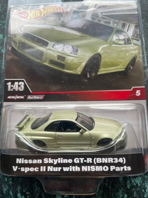 1:43 Hot Wheels Nissan Skyline GT-R R34 (BNR34) V spec Il Nur Jade