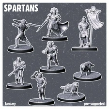 Fallout Wasteland Warfare - Caesar's Legion Veteran Way Proxy 3D Printed Models