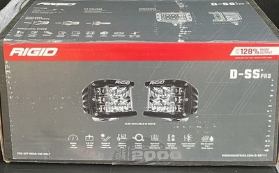 RIGID D-SERIES PRO FLOOD SURFACE MOUNT BLACK PAIR (set of 2) 202113 - NEW