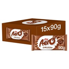 Aero Milk Chocolate Sharing Bar 90g - 15 x 90g Bars