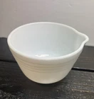 Vintage Pyrex Hamilton Beach Ribbed Milk Glass Small Mixing Bowl/ Pour Spout