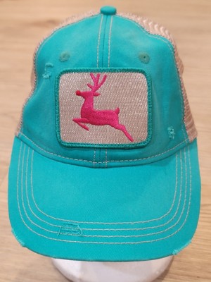 Deer Patch Rudolf Baseball Adjustable Cap Hat by Outdoor Cap NWT