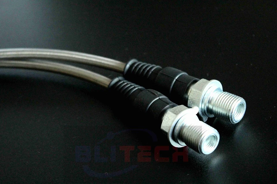 Líneas de freno delanteras extendidas aptas para Chevy GMC C/K 10 15 1971-78 4-6" acero inoxidable Foto 3 de 4