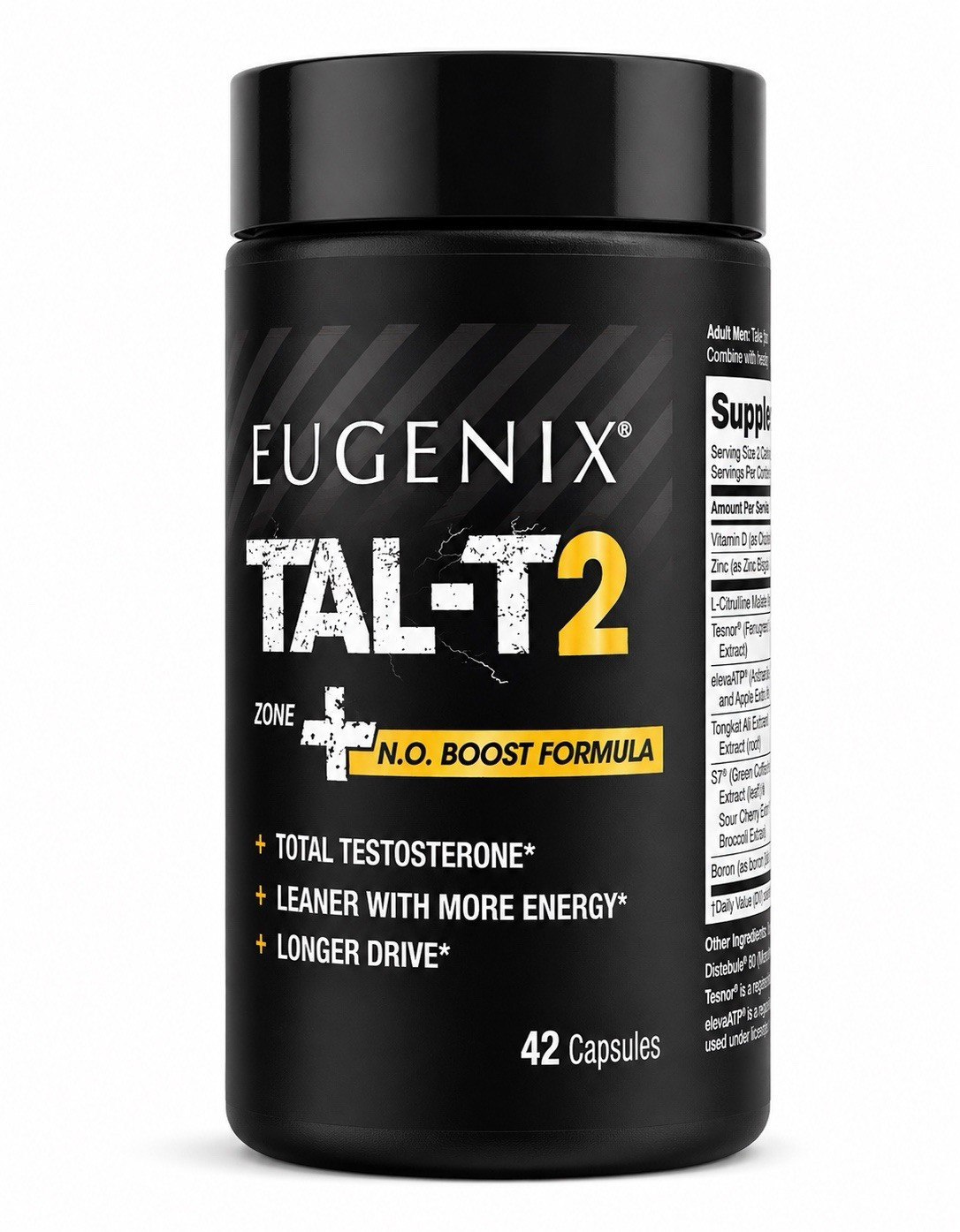 Nugenix Total-T2 Testosterone Booster with Vitamin D3 & Zinc, 42 Capsules