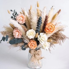 Dried Flower Bouquet  Pampas Grass Decor  Floral Arrangements for Home  We...