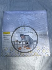 Breathable Baby Mesh Crib Liner White NEW
