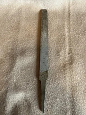 Vintage Nicholson Made in The USA 8"  Smooth Mill File Rounded Back Flat Front